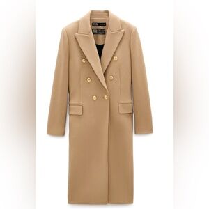 Zara Camel Limited Edition Military Coat